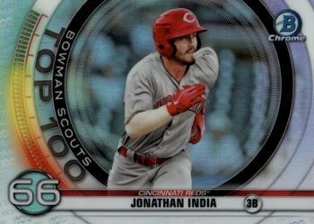 #BTP-66 Jonathan India - Cincinnati Reds - 2020 Bowman - Bowman Scouts Top 100 Baseball