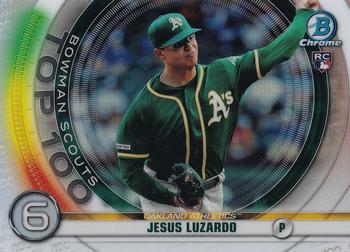 #BTP-6 Jesus Luzardo - Oakland Athletics - 2020 Bowman - Bowman Scouts Top 100 Baseball