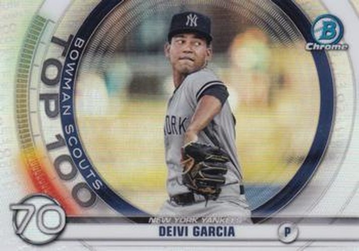 #BTP-70 Deivi Garcia - New York Yankees - 2020 Bowman - Bowman Scouts Top 100 Baseball