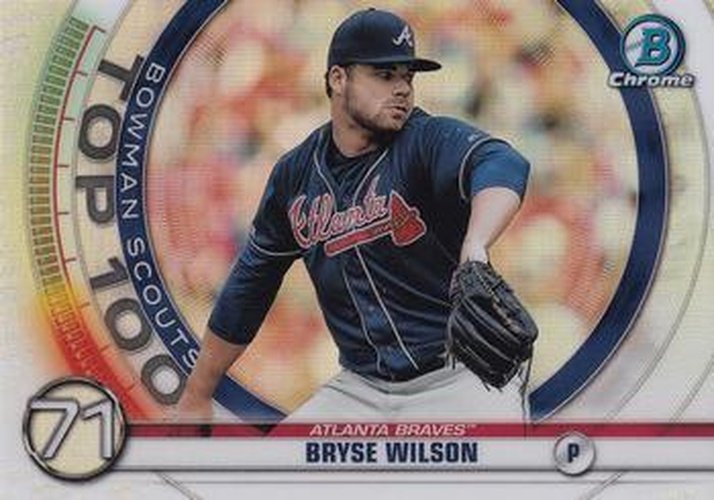#BTP-71 Bryse Wilson - Atlanta Braves - 2020 Bowman - Bowman Scouts Top 100 Baseball