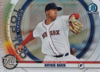 #BTP-74 Bryan Mata - Boston Red Sox - 2020 Bowman - Bowman Scouts Top 100 Baseball