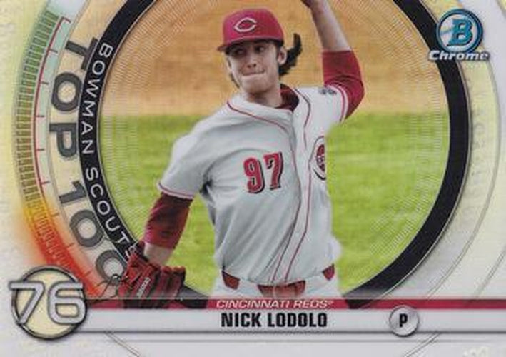 #BTP-76 Nick Lodolo - Cincinnati Reds - 2020 Bowman - Bowman Scouts Top 100 Baseball