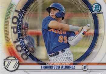 #BTP-77 Francisco Alvarez - New York Mets - 2020 Bowman - Bowman Scouts Top 100 Baseball