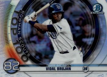 #BTP-82 Vidal Brujan - Tampa Bay Rays - 2020 Bowman - Bowman Scouts Top 100 Baseball