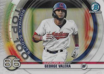 #BTP-86 George Valera - Cleveland Indians - 2020 Bowman - Bowman Scouts Top 100 Baseball