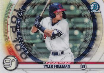 #BTP-91 Tyler Freeman - Cleveland Indians - 2020 Bowman - Bowman Scouts Top 100 Baseball