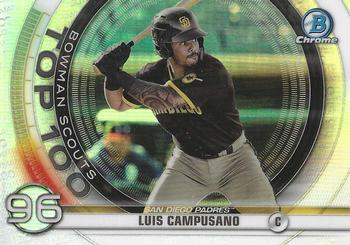 #BTP-96 Luis Campusano - San Diego Padres - 2020 Bowman - Bowman Scouts Top 100 Baseball