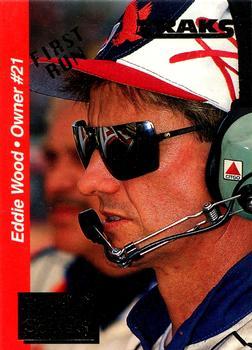 #BTS 17 Eddie Wood - Wood Brothers Racing - 1995 Traks - Behind the Scenes First Run Racing