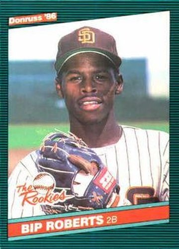 #33 Bip Roberts - San Diego Padres - 1986 Donruss The Rookies Baseball