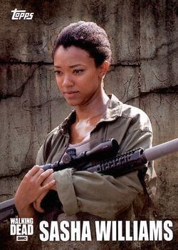#C-10 Sasha Williams - 2016 Topps The Walking Dead Season 5 - Character Profiles