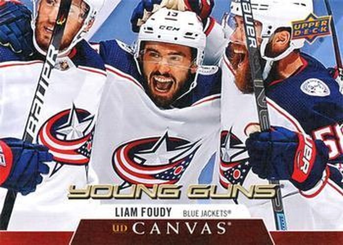 #C100 Liam Foudy - Columbus Blue Jackets - 2020-21 Upper Deck Canvas Hockey