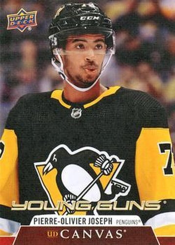 #C101 Pierre-Olivier Joseph - Pittsburgh Penguins - 2020-21 Upper Deck Canvas Hockey