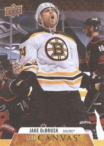 #C129 Jake DeBrusk - Boston Bruins - 2020-21 Upper Deck Canvas Hockey