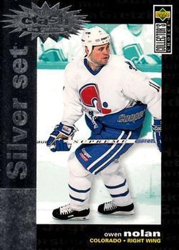 #C12 Owen Nolan - Colorado Avalanche - 1995-96 Collector's Choice - You Crash the Game Silver Exchange Hockey