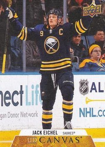 #C130 Jack Eichel - Buffalo Sabres - 2020-21 Upper Deck Canvas Hockey