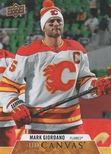 #C13 Mark Giordano - Calgary Flames - 2020-21 Upper Deck Canvas Hockey