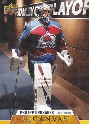 #C144 Philipp Grubauer - Colorado Avalanche - 2020-21 Upper Deck Canvas Hockey