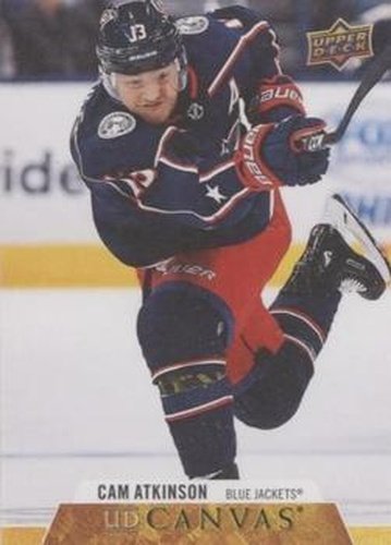 #C145 Cam Atkinson - Columbus Blue Jackets - 2020-21 Upper Deck Canvas Hockey