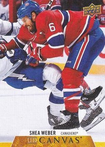 #C167 Shea Weber - Montreal Canadiens - 2020-21 Upper Deck Canvas Hockey