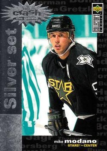 #C16 Mike Modano - Dallas Stars - 1995-96 Collector's Choice - You Crash the Game Silver Exchange Hockey