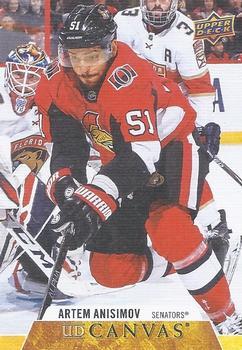 #C180 Artem Anisimov - Ottawa Senators - 2020-21 Upper Deck Canvas Hockey