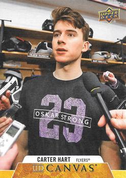 #C184 Carter Hart - Philadelphia Flyers - 2020-21 Upper Deck Canvas Hockey