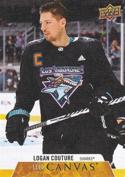 #C190 Logan Couture - San Jose Sharks - 2020-21 Upper Deck Canvas Hockey