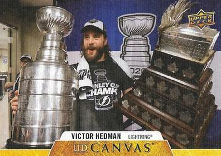 #C197 Victor Hedman - Tampa Bay Lightning - 2020-21 Upper Deck Canvas Hockey