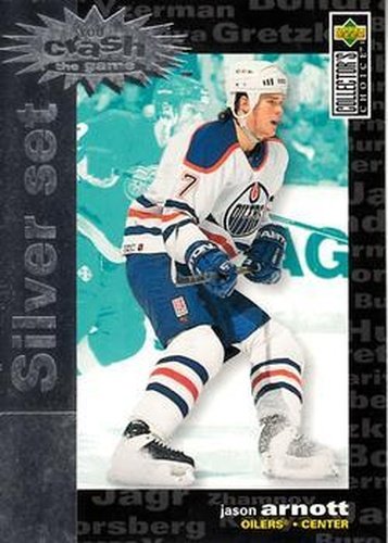 #C19 Jason Arnott - Edmonton Oilers - 1995-96 Collector's Choice - You Crash the Game Silver Exchange Hockey