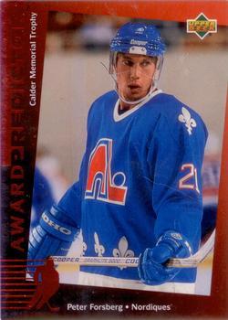 #C1 Peter Forsberg - Quebec Nordiques - 1994-95 Upper Deck - Predictors Canadian Hockey
