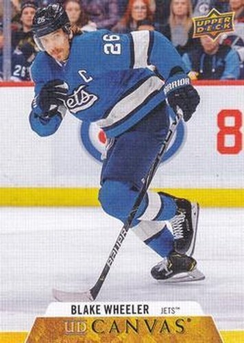 #C208 Blake Wheeler - Winnipeg Jets - 2020-21 Upper Deck Canvas Hockey