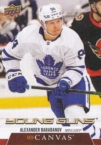 #C215 Alexander Barabanov - Toronto Maple Leafs - 2020-21 Upper Deck Canvas Hockey