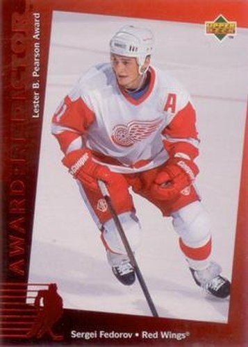 #C21 Sergei Fedorov - Detroit Red Wings - 1994-95 Upper Deck - Predictors Canadian Hockey