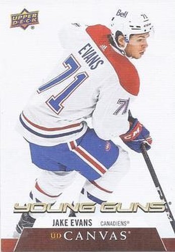 #C224 Jake Evans - Montreal Canadiens - 2020-21 Upper Deck Canvas Hockey