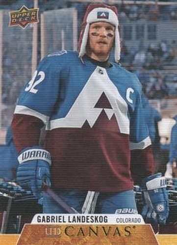 #C22 Gabriel Landeskog - Colorado Avalanche - 2020-21 Upper Deck Canvas Hockey