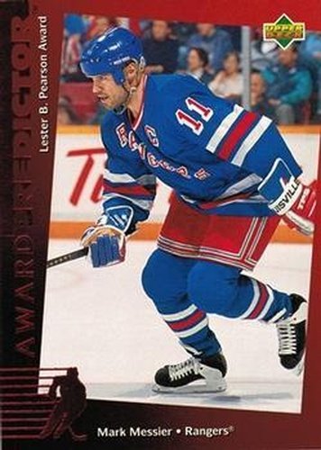 #C22 Mark Messier - New York Rangers - 1994-95 Upper Deck - Predictors Canadian Hockey