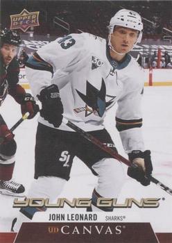 #C232 John Leonard - San Jose Sharks - 2020-21 Upper Deck Canvas Hockey