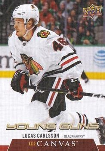 #C234 Lucas Carlsson - Chicago Blackhawks - 2020-21 Upper Deck Canvas Hockey
