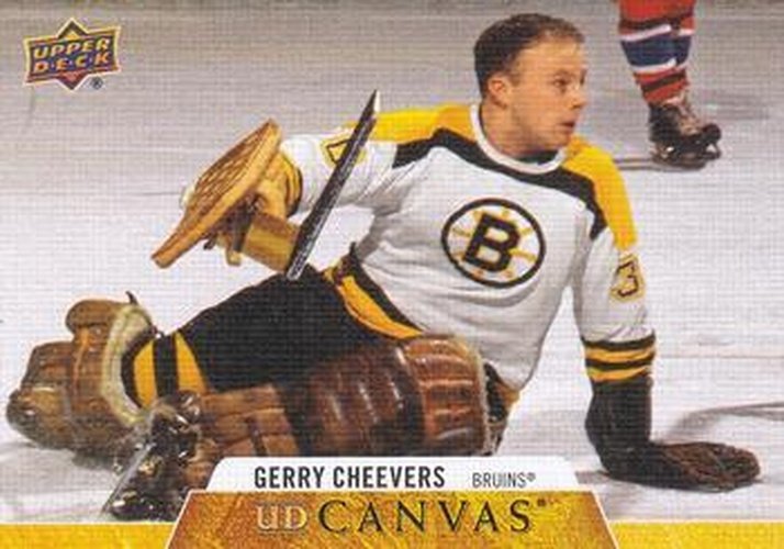 #C242 Gerry Cheevers - Boston Bruins - 2020-21 Upper Deck Canvas Hockey