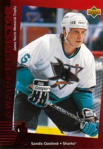 #C27 Sandis Ozolinsh - San Jose Sharks - 1994-95 Upper Deck - Predictors Canadian Hockey