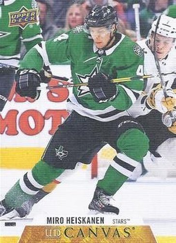 #C28 Miro Heiskanen - Dallas Stars - 2020-21 Upper Deck Canvas Hockey