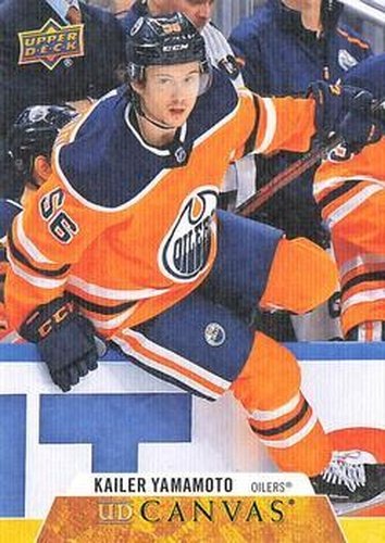 #C33 Kailer Yamamoto - Edmonton Oilers - 2020-21 Upper Deck Canvas Hockey