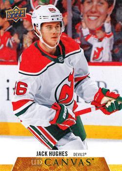 #C49 Jack Hughes - New Jersey Devils - 2020-21 Upper Deck Canvas Hockey