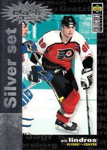 #C4 Eric Lindros - Philadelphia Flyers - 1995-96 Collector's Choice - You Crash the Game Silver Exchange Hockey