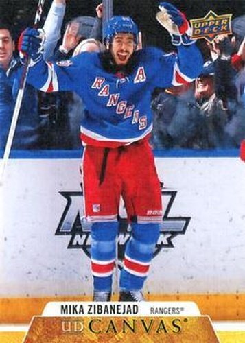 #C56 Mika Zibanejad - New York Rangers - 2020-21 Upper Deck Canvas Hockey
