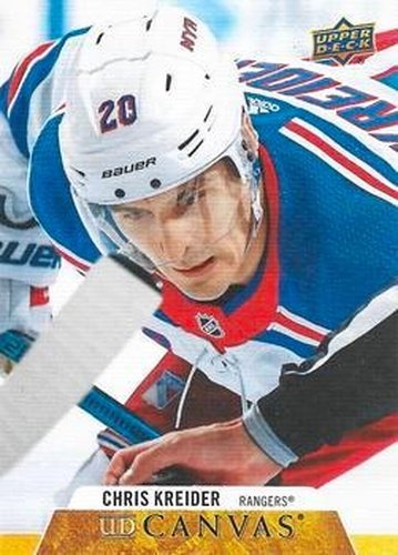 #C57 Chris Kreider - New York Rangers - 2020-21 Upper Deck Canvas Hockey