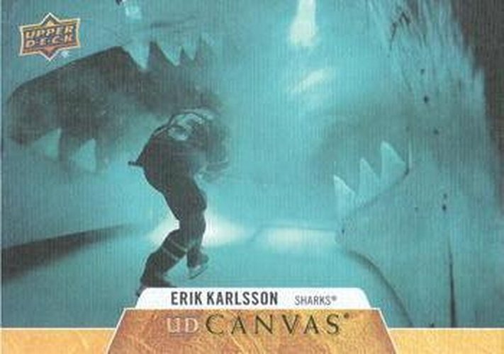 #C66 Erik Karlsson - San Jose Sharks - 2020-21 Upper Deck Canvas Hockey