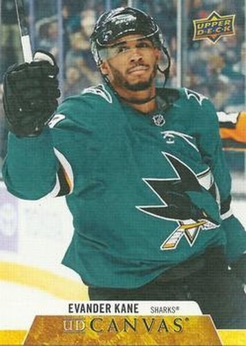 #C67 Evander Kane - San Jose Sharks - 2020-21 Upper Deck Canvas Hockey