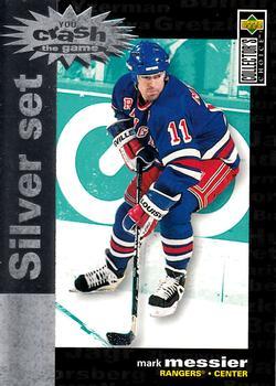 #C6 Mark Messier - New York Rangers - 1995-96 Collector's Choice - You Crash the Game Silver Exchange Hockey