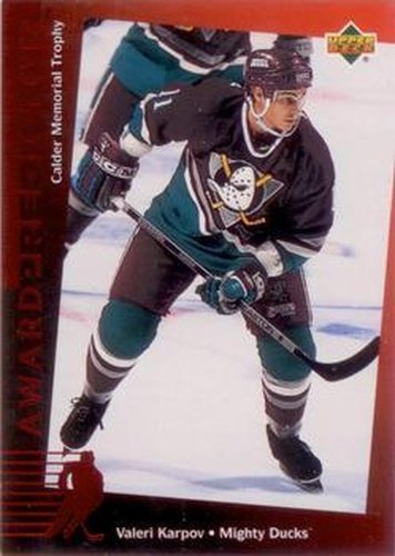 #C6 Valeri Karpov - Anaheim Mighty Ducks - 1994-95 Upper Deck - Predictors Canadian Hockey